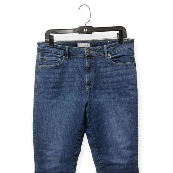 LOFT Dark Blue Flare Jeans - Picture 2 of 4